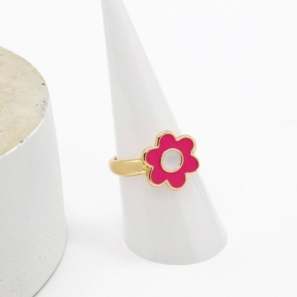 Pink Flower Ring - Picture 4 of 4